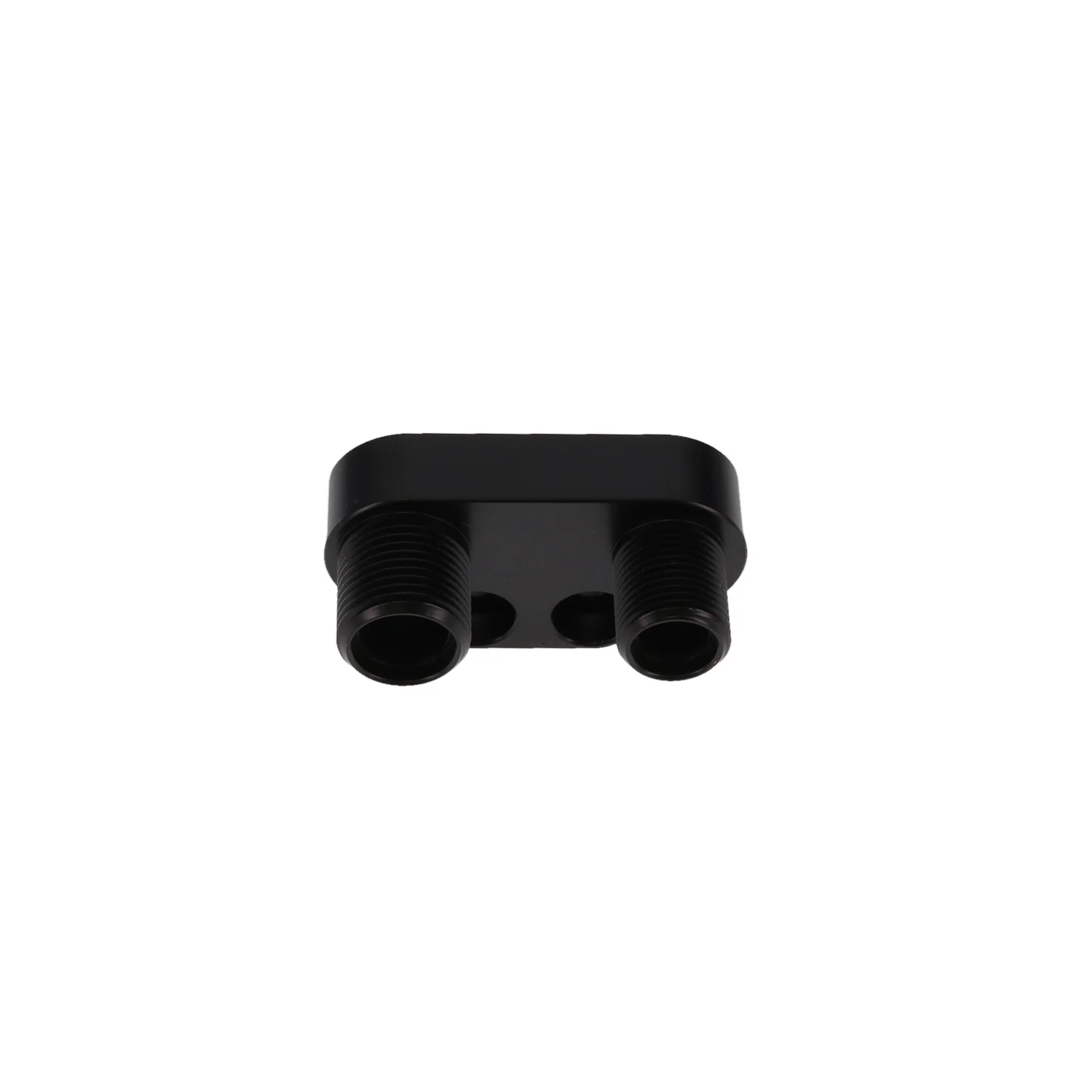 Straight A/C Manifold Fitting for Sanden SD-7 - Black - Image 2