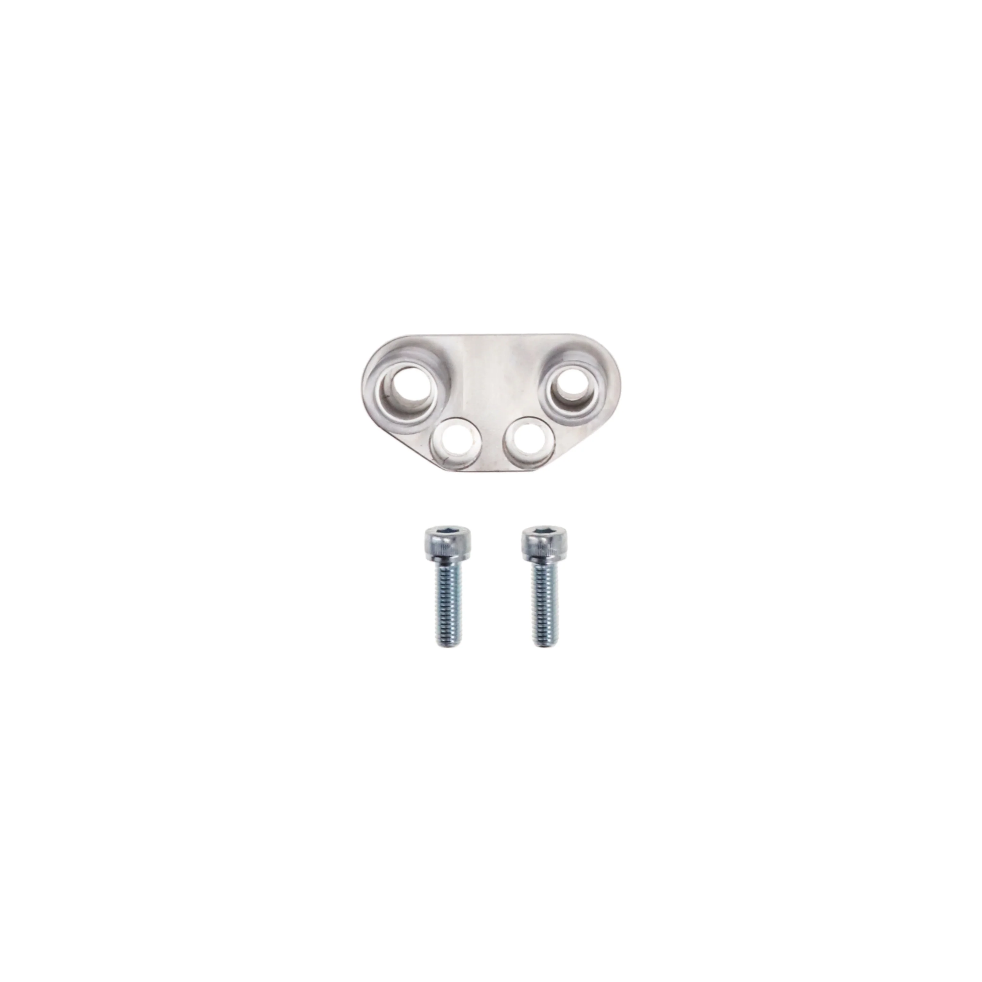 Straight A/C Manifold Fitting for Sanden SD-7 - Clear Anodized - Image 3