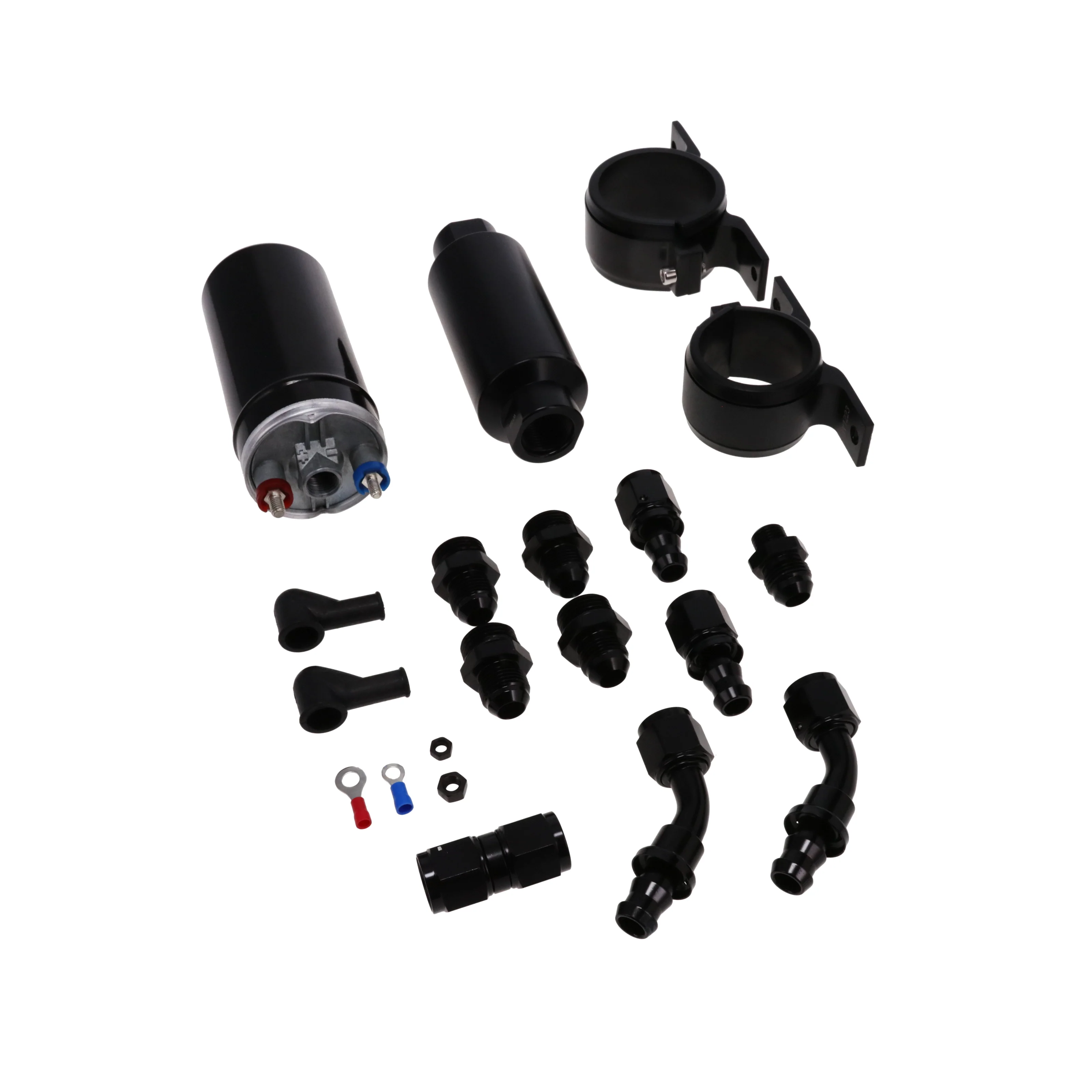 Universal Straight Electric Fuel Pump and Filter Kit - 10 Microns - Black - Image 3