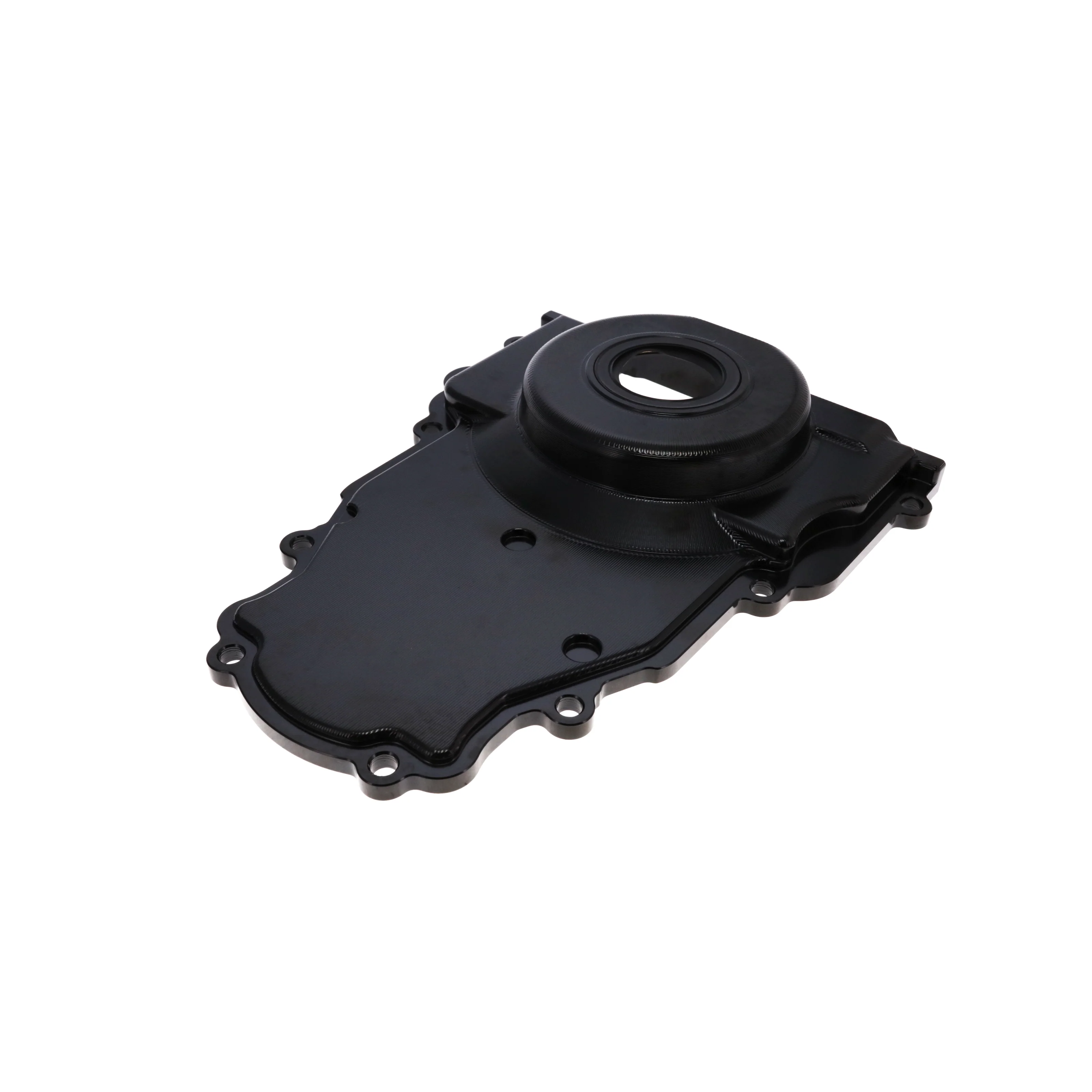 GM LS1/LS6 Black Aluminum One-piece Timing Cover w/ Hardware - Image 2