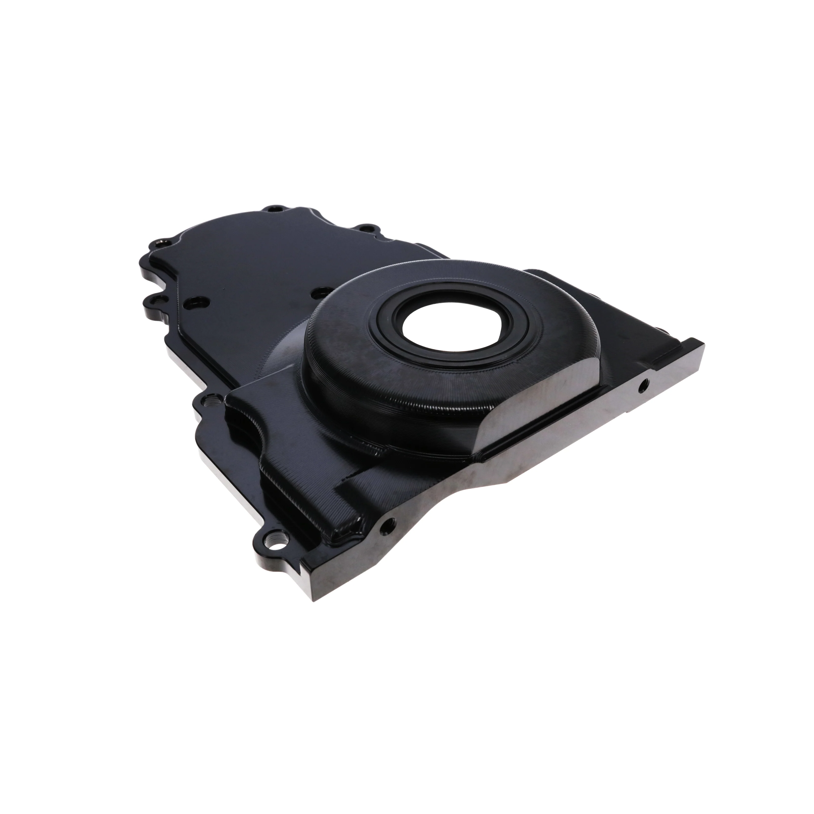 GM LS1/LS6 Black Aluminum One-piece Timing Cover w/ Hardware - Image 3