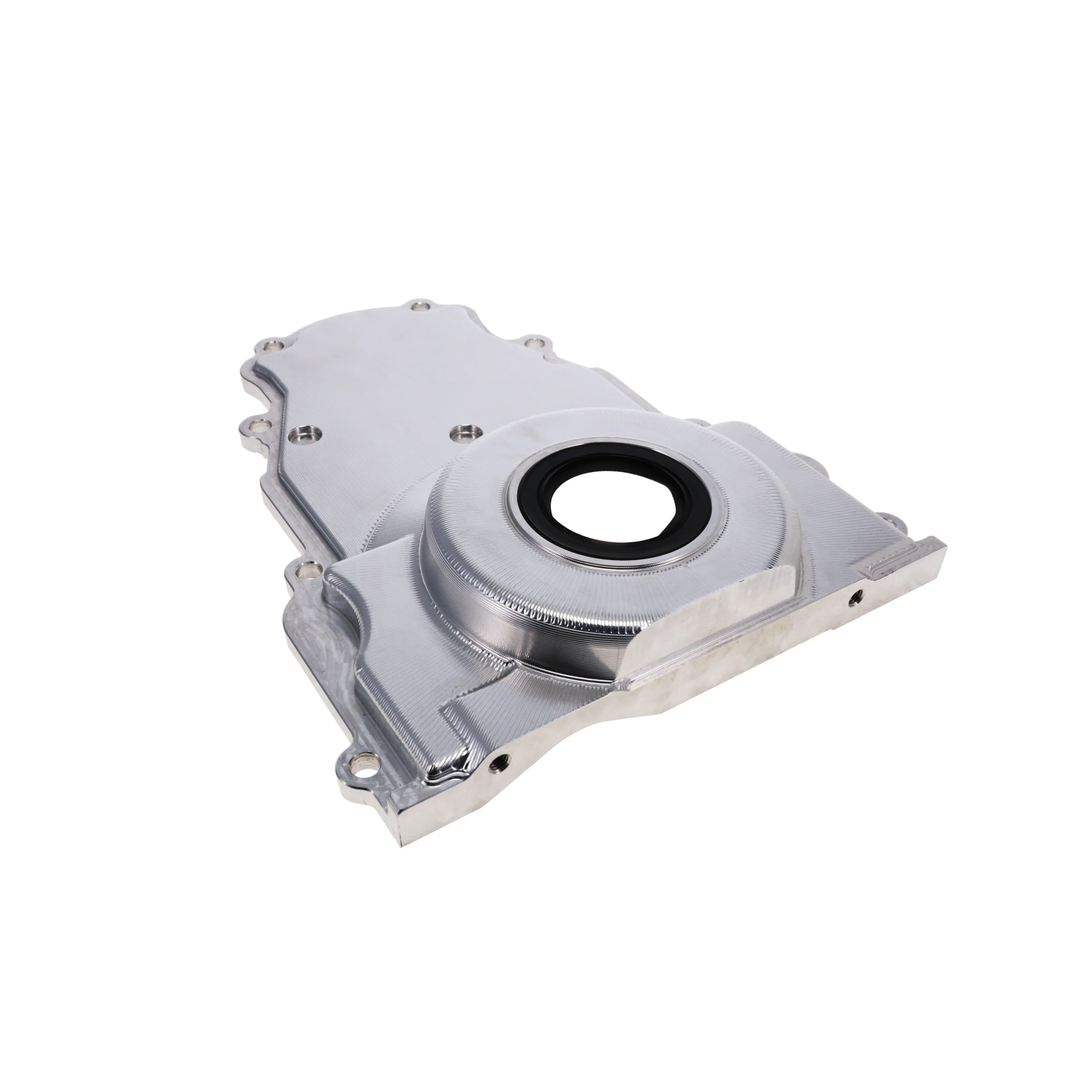 GM LS1/LS6 Natural Aluminum One-piece Timing Cover w/ Gasket & Crank Seal & Hardware - Image 3