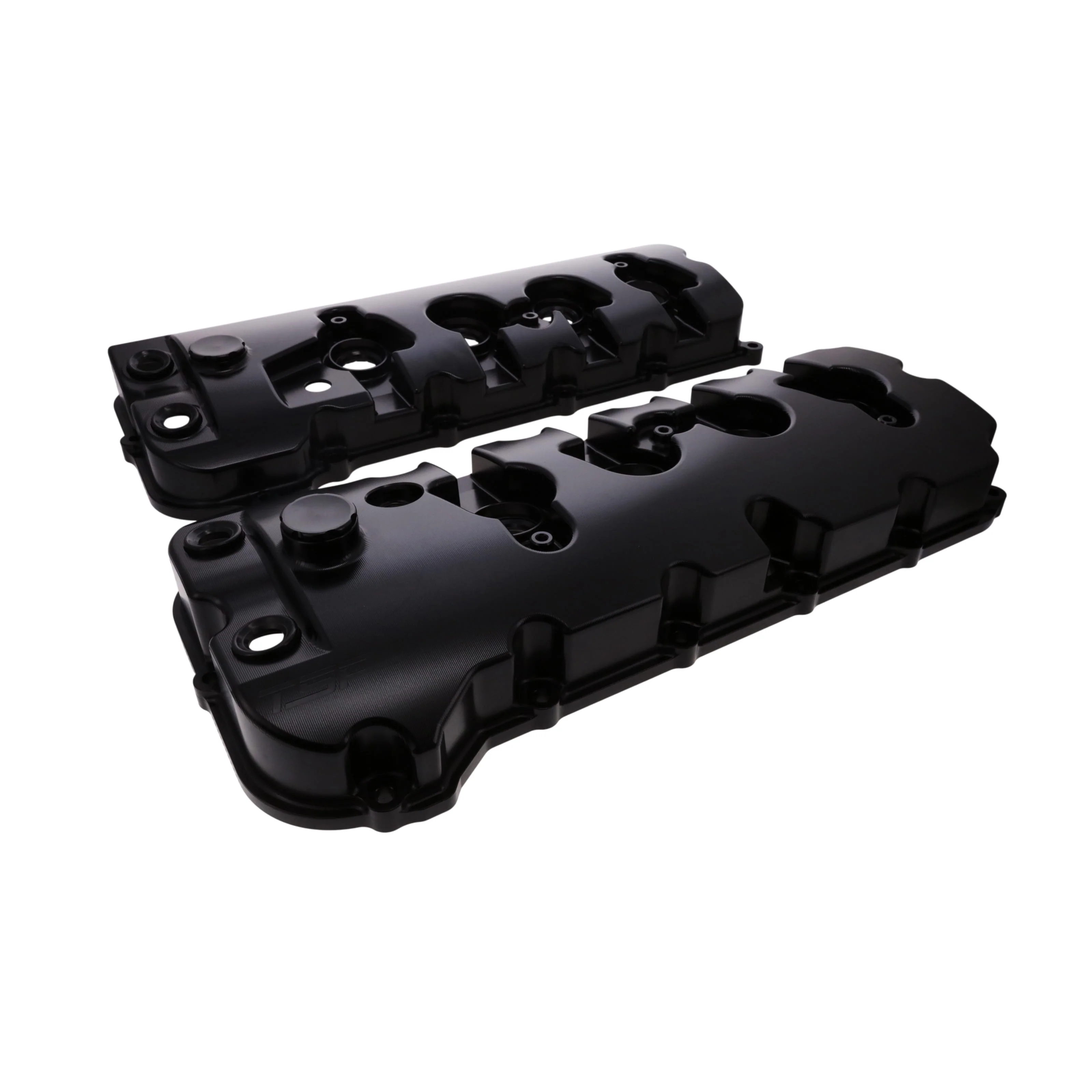 V Series Ford 5.0L Coyote Billet Aluminum Valve Covers - Black - Image 3