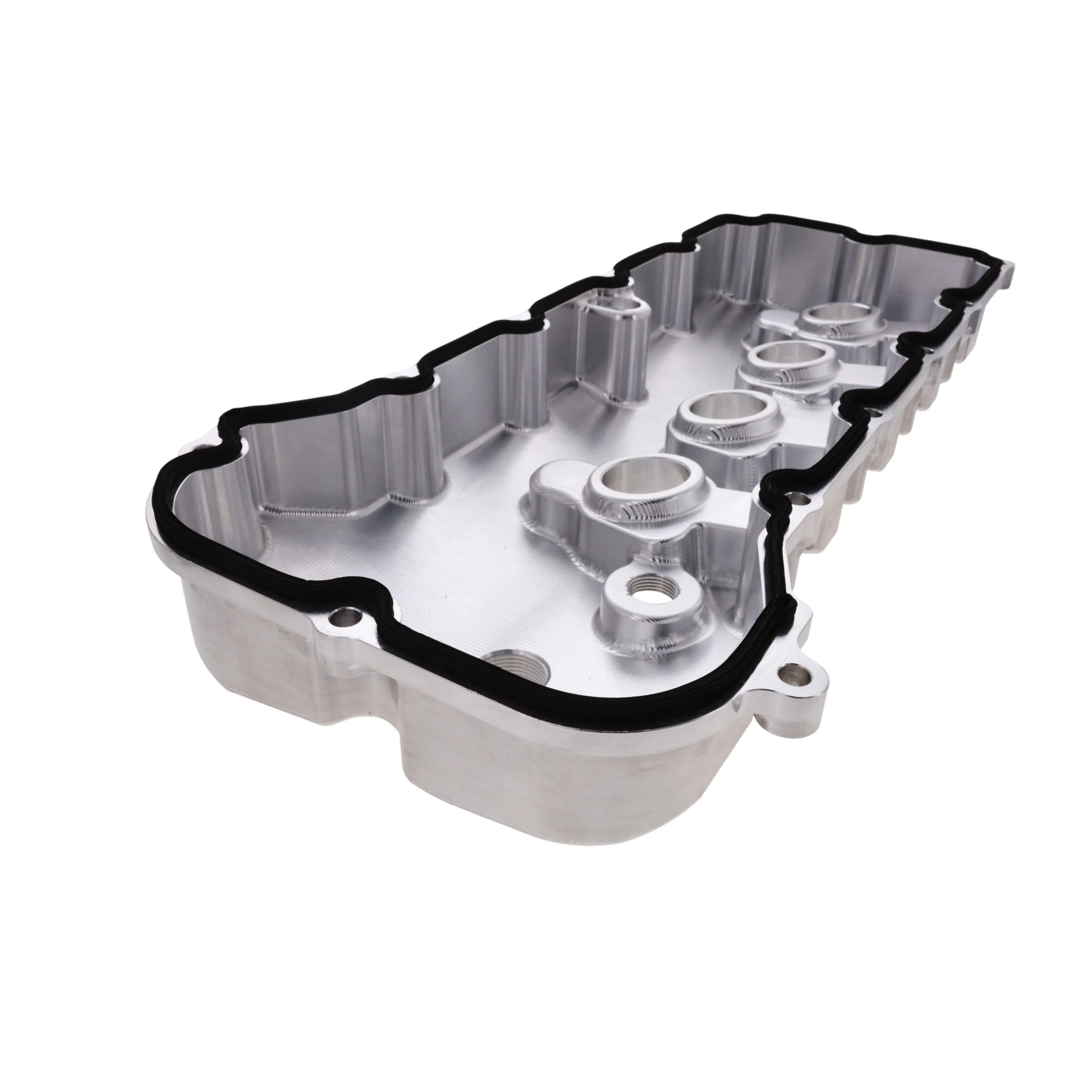 V Series Ford 5.0L Coyote Billet Aluminum Valve Covers - Natural - Image 4