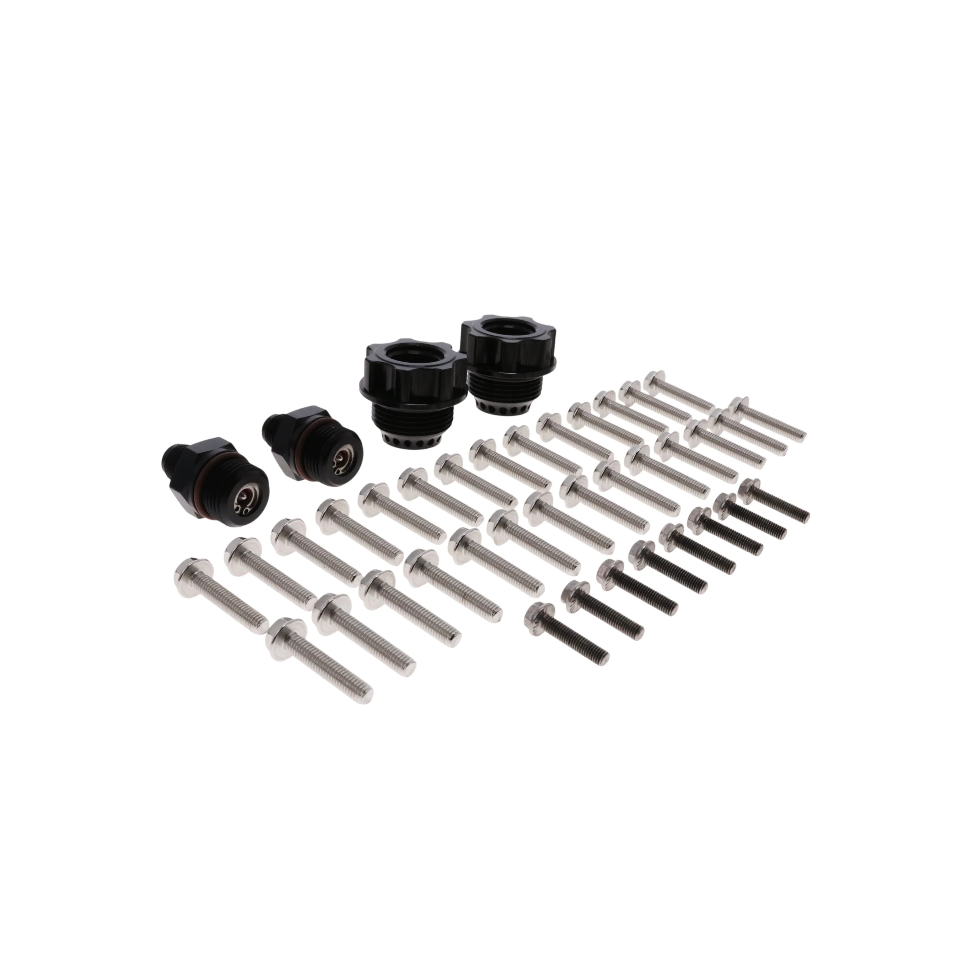 V Series Ford 5.0L Coyote Billet Aluminum Valve Covers with Coil Covers - Black - Image 6