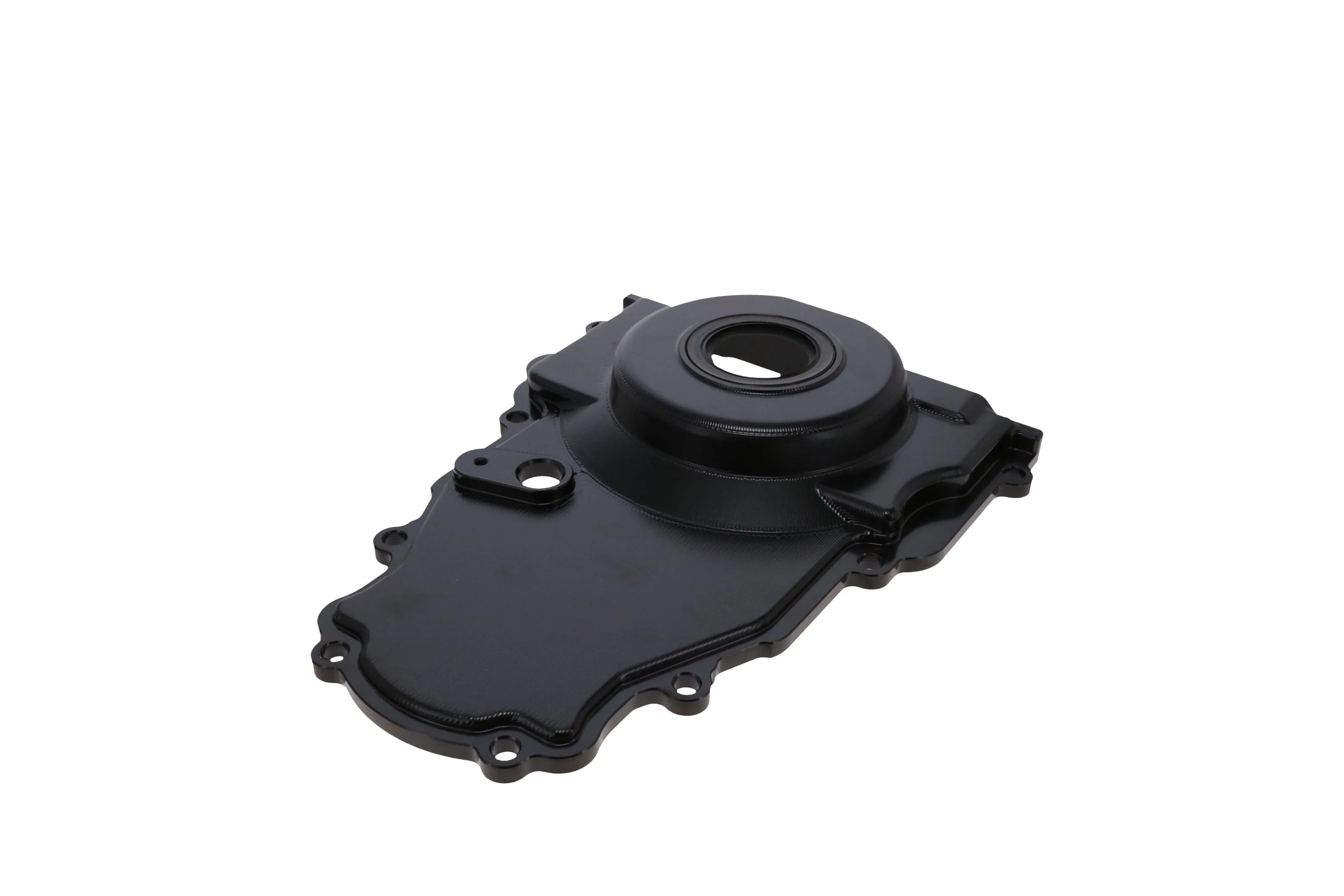 GM LS2/LS3 Black Aluminum One-piece Timing Cover w/ Hardware