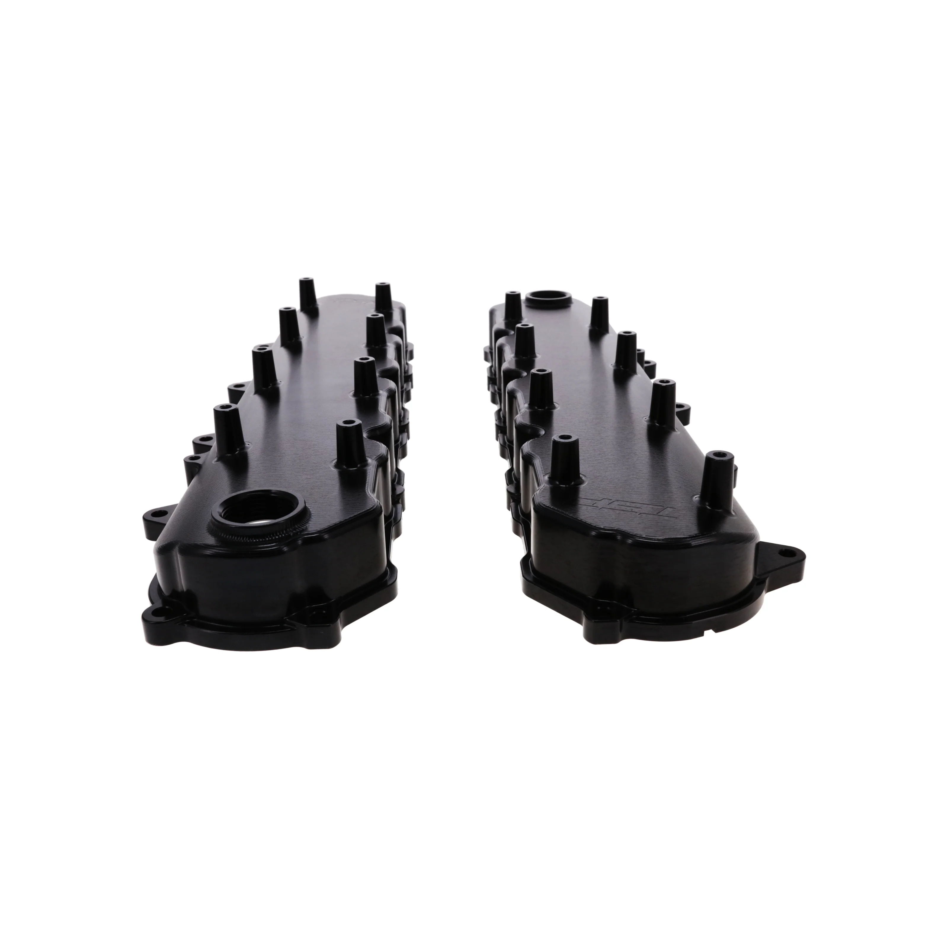 V Series GM LT Billet Aluminum Valve Covers - Black - Image 2
