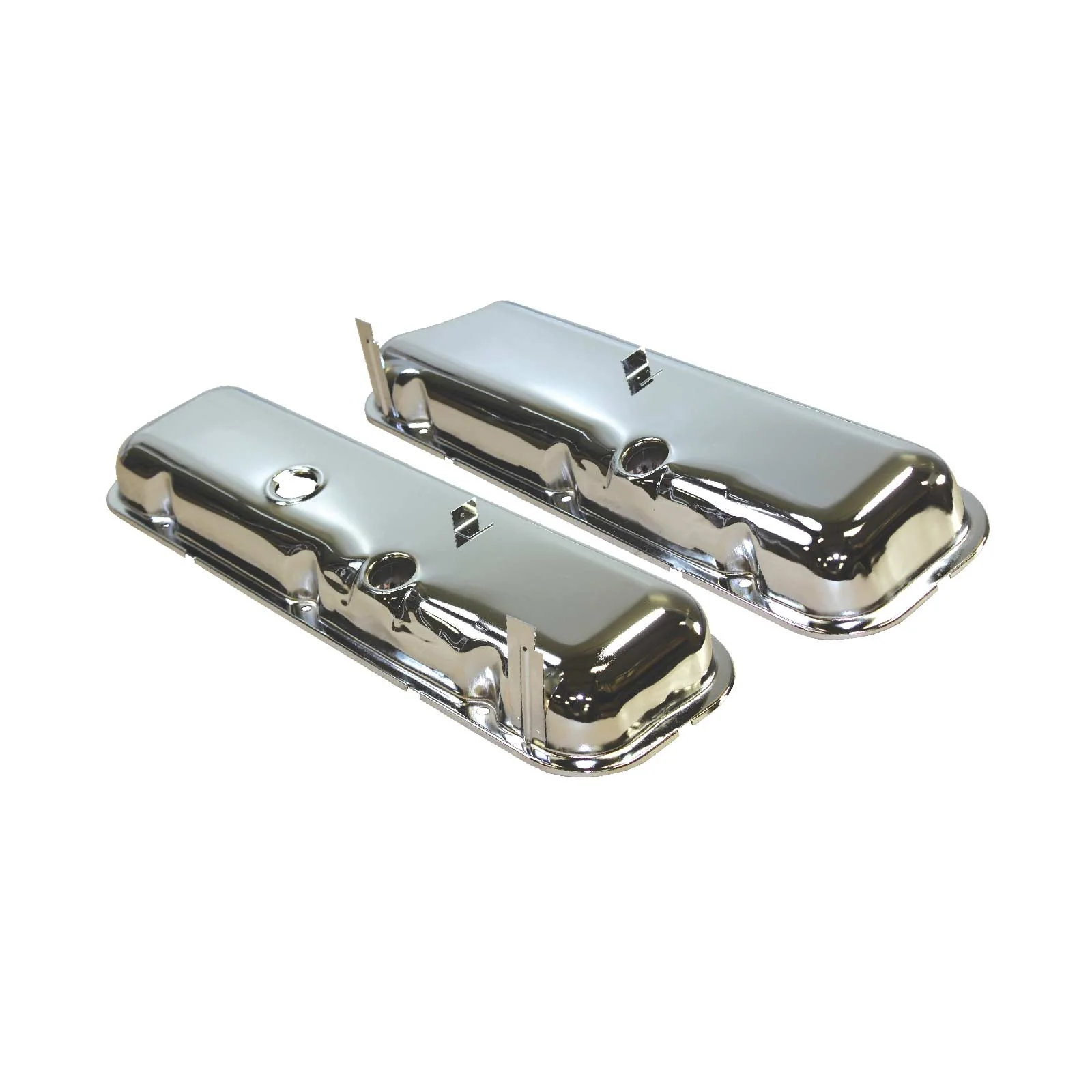 Chevy Big Block Power Brake OEM Style Chrome Steel Valve Covers