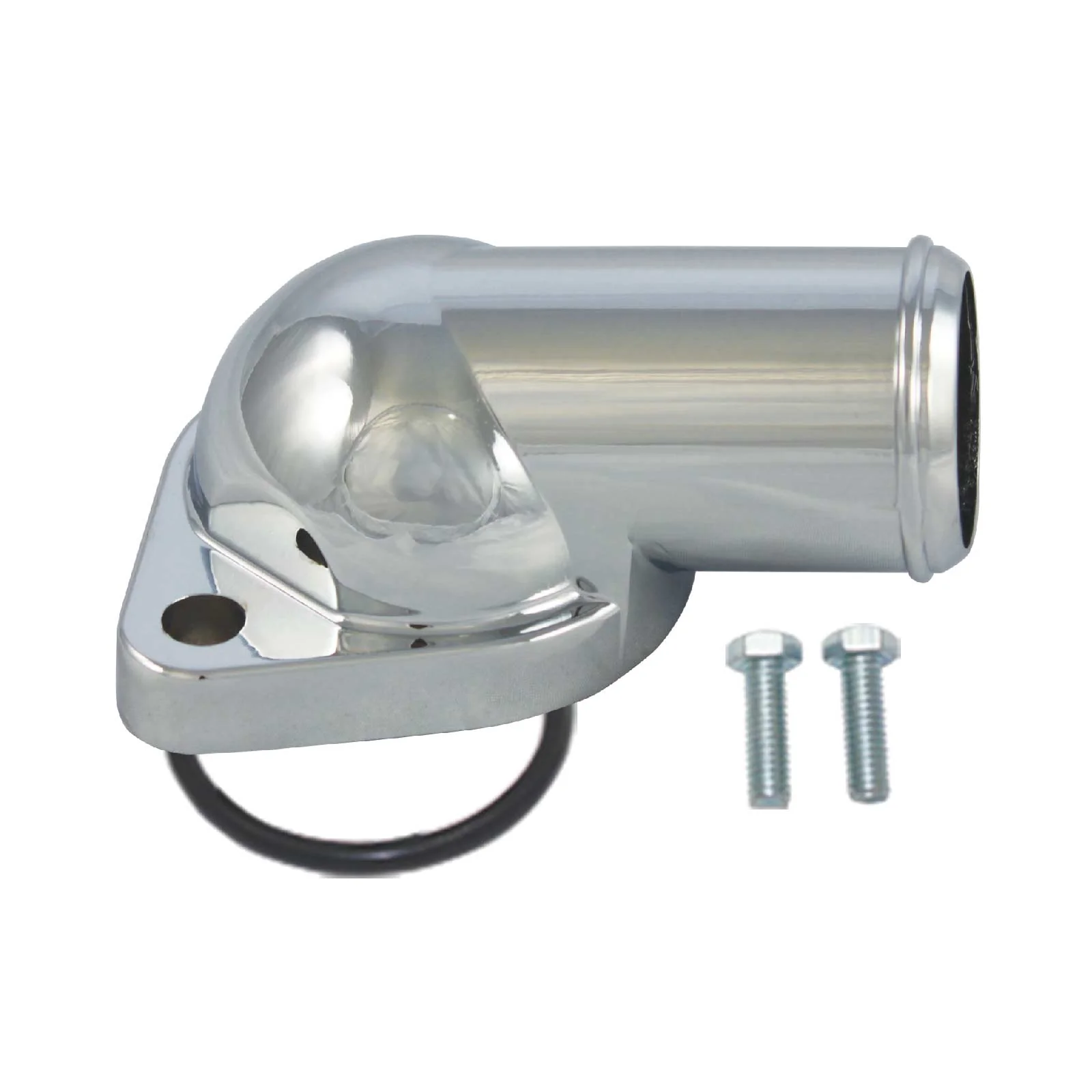 Pontiac V8 Chrome Zinc Straight Up O-Ring Style Water Neck